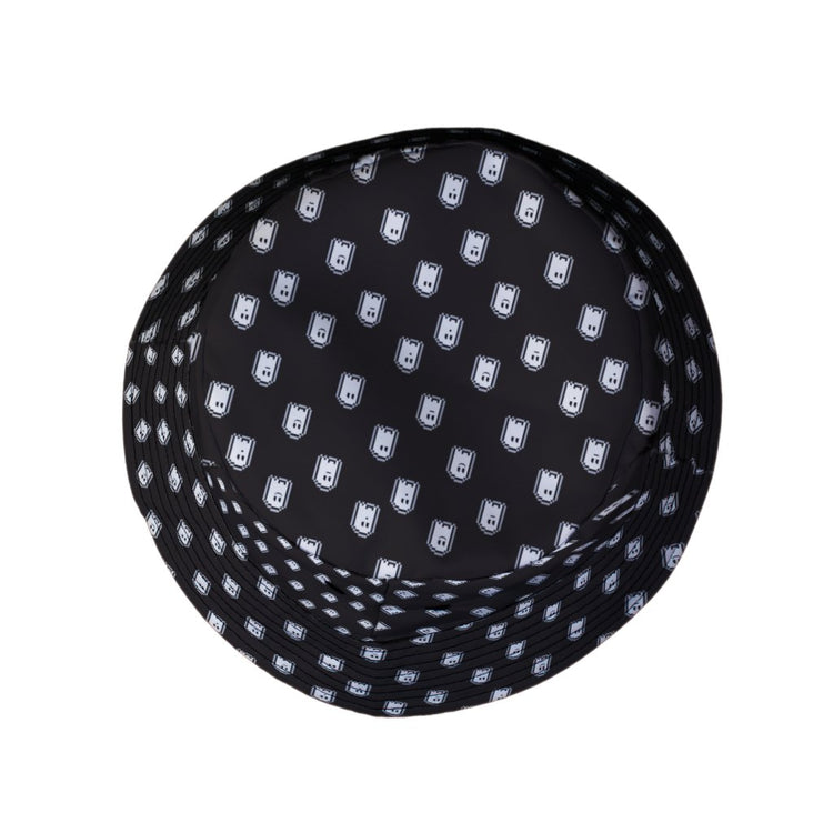 Pixel Ghosts Bucket Hat - M - Grey Stitching - -