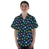 Pixel Monsters Teal Video Game Youth Hawaiian Shirt - YL - -