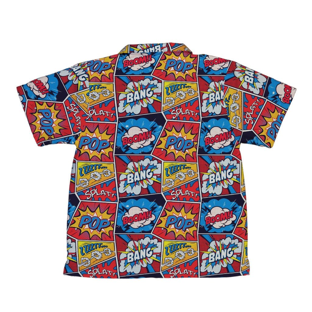 Pop Art Comic Book Red Youth Hawaiian Shirt - YXS - -