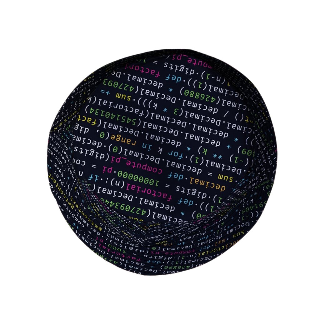 Python Pi Bucket Hat - M - Black Stitching - -