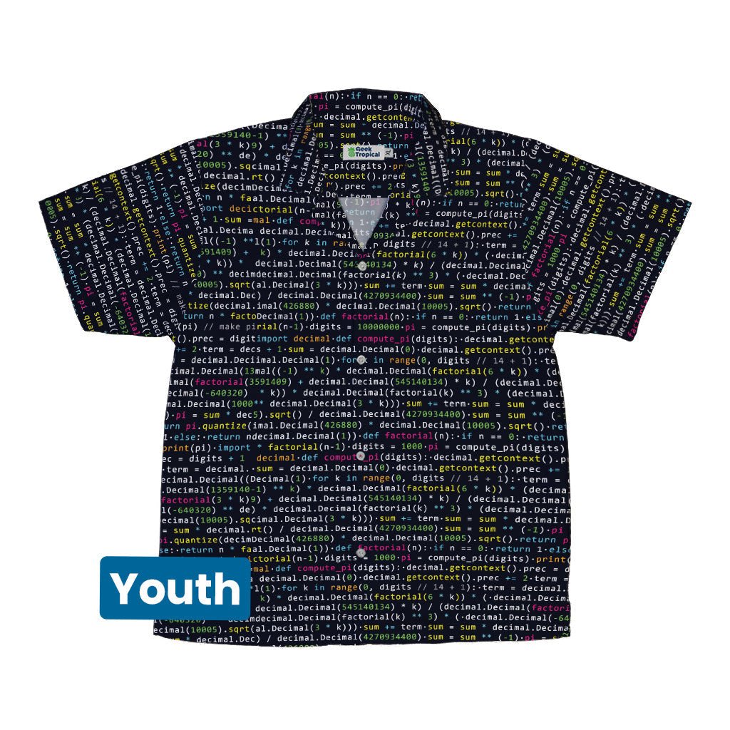 Python Pi Youth Hawaiian Shirt - YXS - -