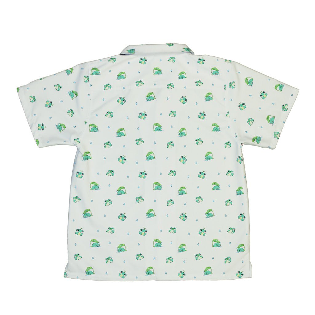 Raining Frogs Pastel Green Youth Hawaiian Shirt - YXS - -