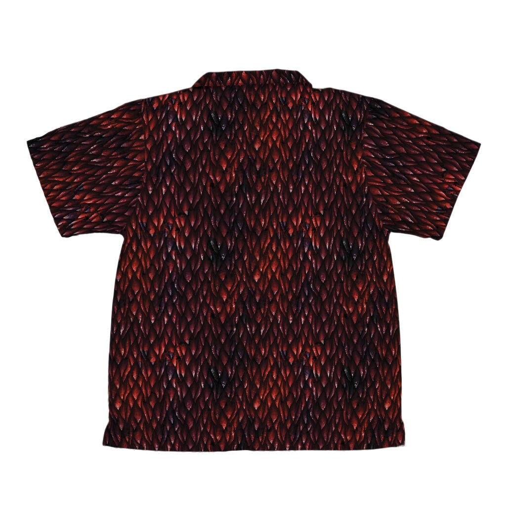 Red Dragon Scales Dnd Youth Hawaiian Shirt - YXS - -