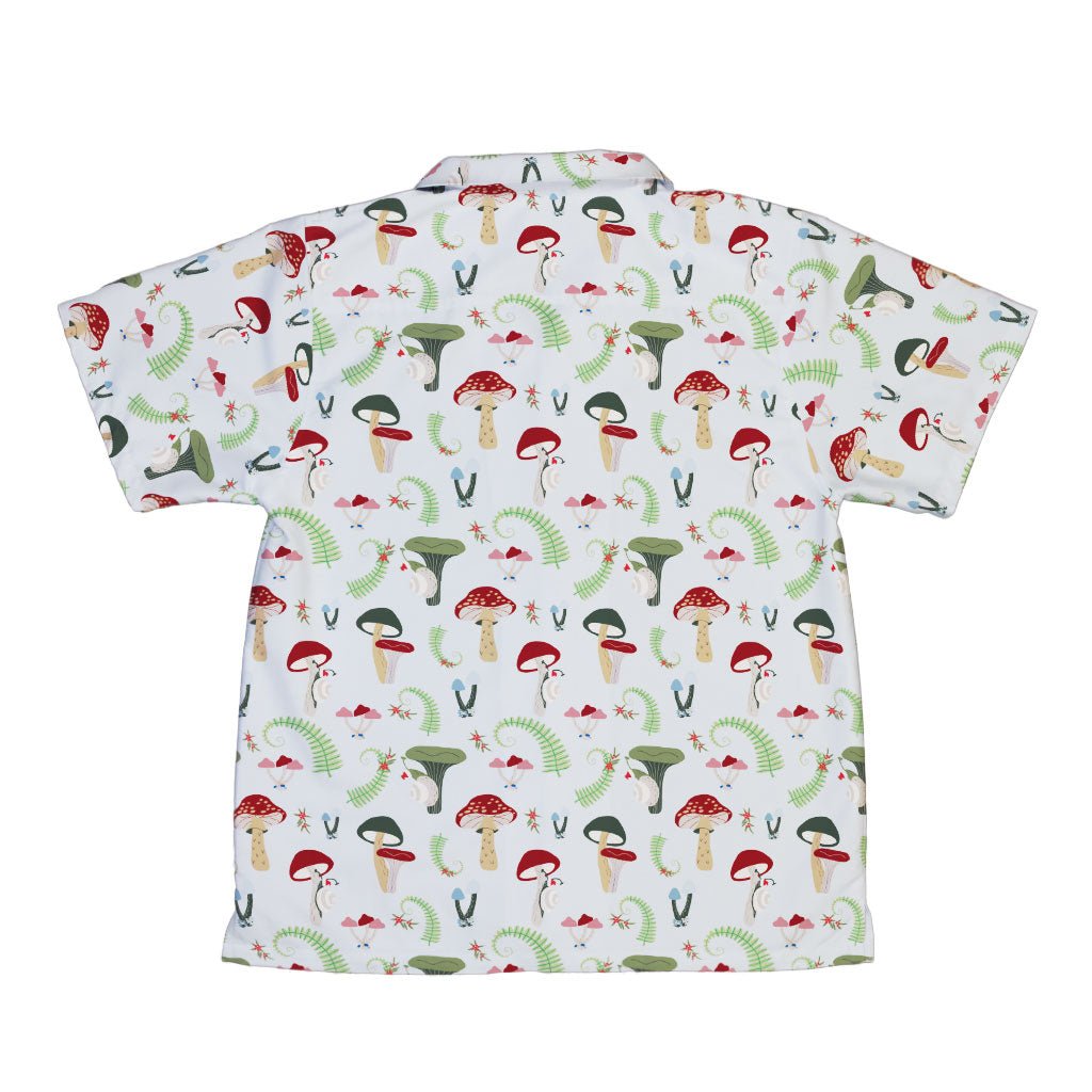 Santa Snails & Winter Mushrooms Youth Hawaiian Shirt - YXS - -