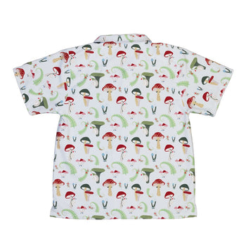 Santa Snails & Winter Mushrooms Youth Hawaiian Shirt - YXS - -