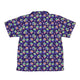 Scary Anime Chibi Stickers Dark Purple Youth Hawaiian Shirt - YXS - -