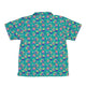 Scary Anime Chibi Stickers Teal Youth Hawaiian Shirt - YXS - -