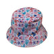 Science Cute Marine Biology Pink Bucket Hat - M - Black Stitching - -
