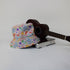 Science Detailed Microbes Pink Orange Bucket Hat - M - Grey Stitching - -