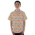 Science Detailed Microbes Pink Orange Youth Hawaiian Shirt - YL - -
