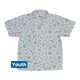 Science Green Microbes White Youth Hawaiian Shirt - YXS - -