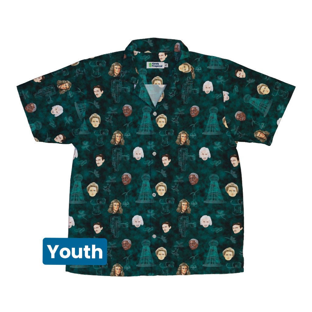 Science Legends Youth Hawaiian Shirt - YXS - -