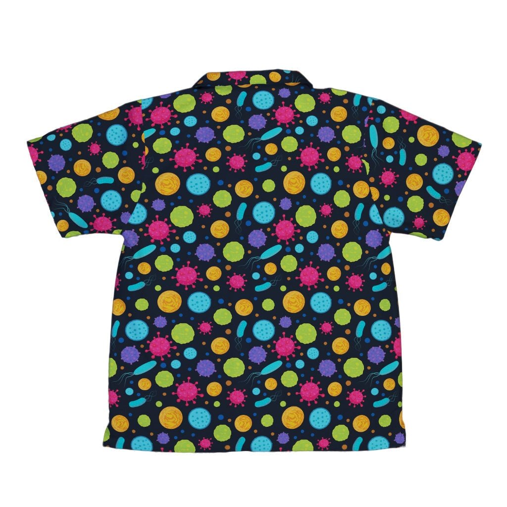 Science Microbiology Rainbow Navy Youth Hawaiian Shirt - YXS - -