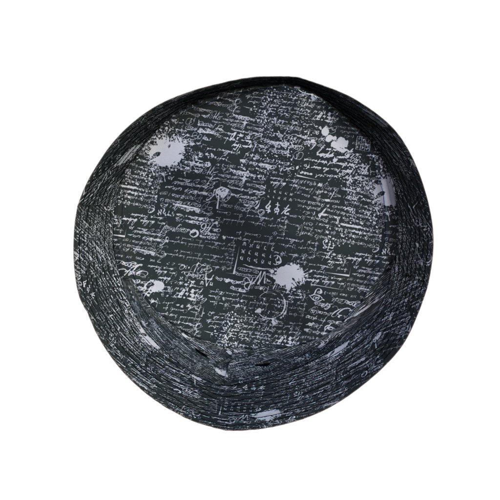 Scripted Ink Bucket Hat - M - Grey Stitching - -