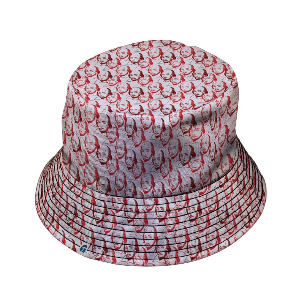 Shakespeare Red Macbeth Bucket Hat - M - Black Stitching - -