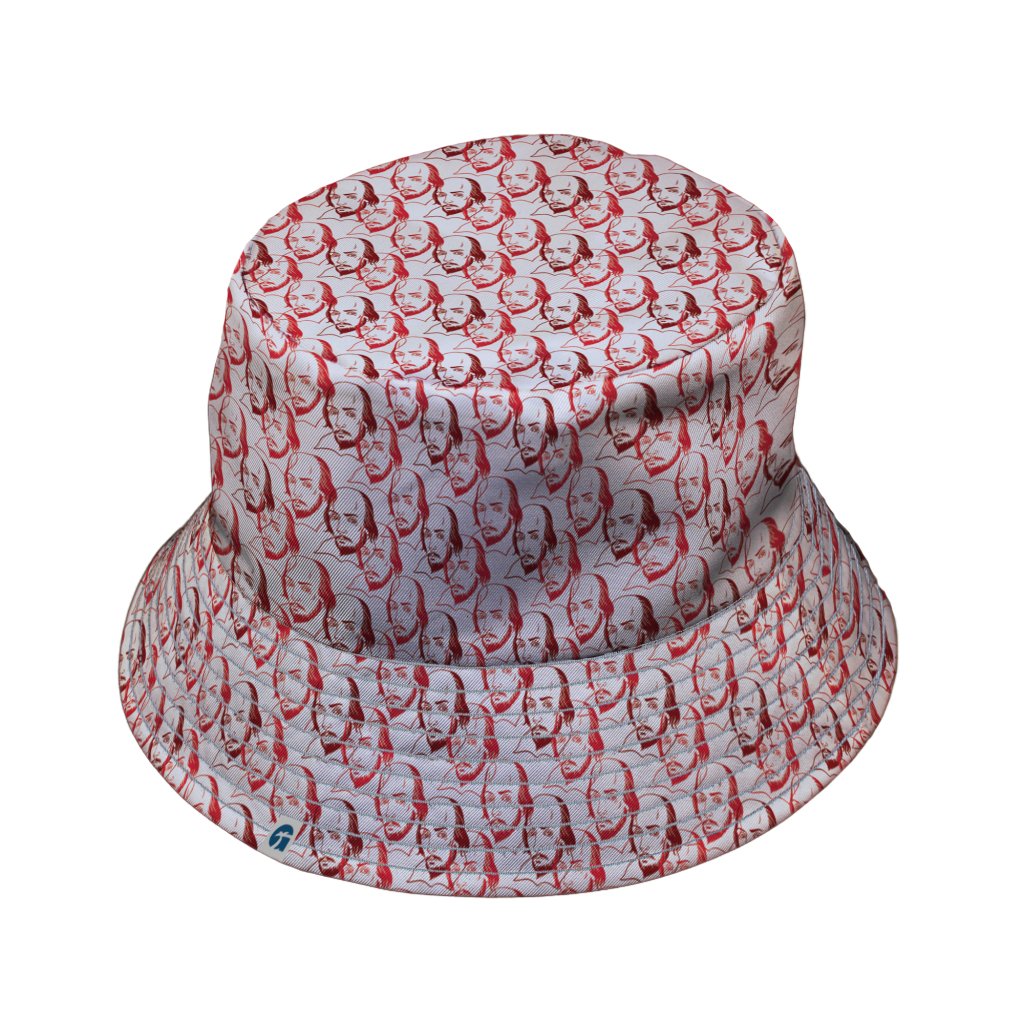 Shakespeare Red Macbeth Bucket Hat - M - Grey Stitching - -