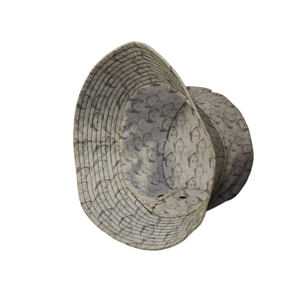 Shakespeare Tan Monochrome Bucket Hat - M - Black Stitching - -