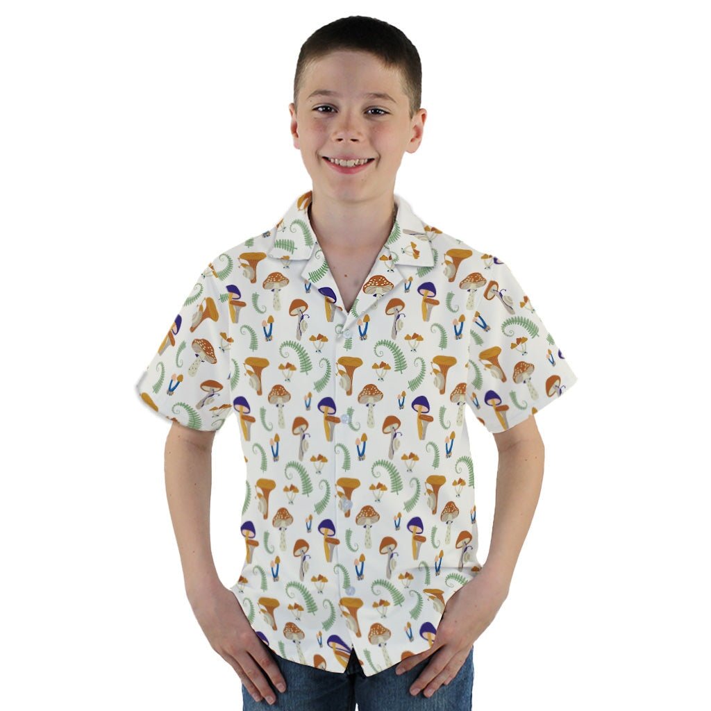 Snails and Mushrooms Botany Youth Hawaiian Shirt - YM - -