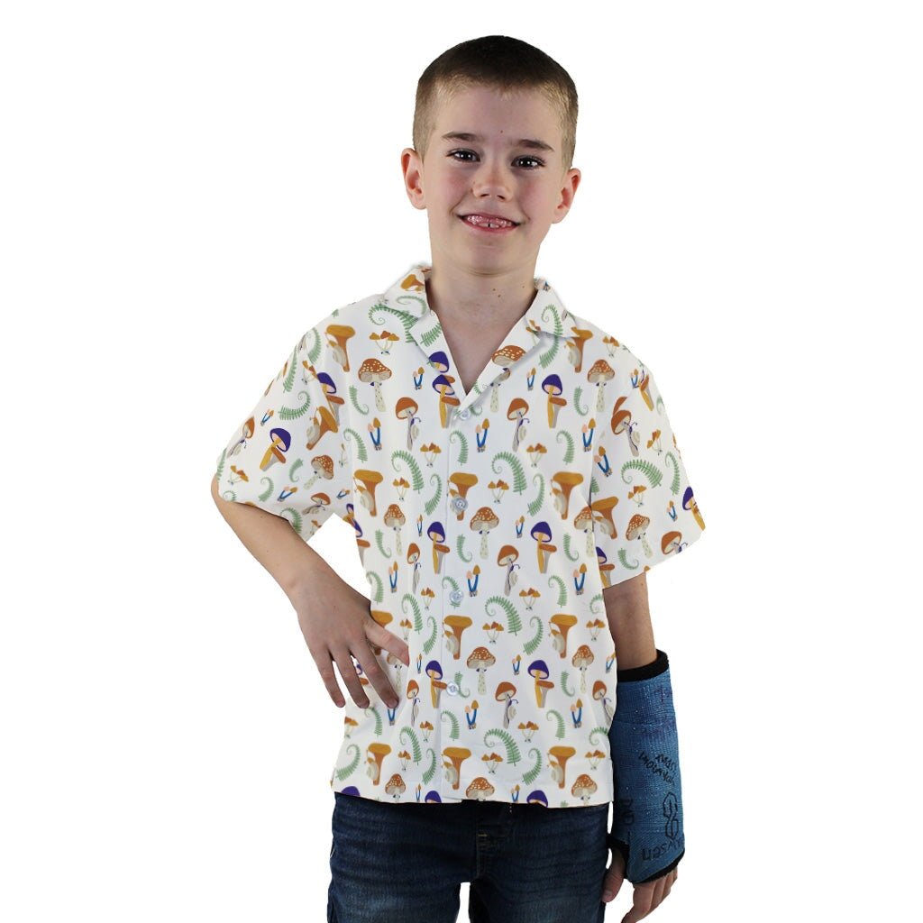 Snails and Mushrooms Botany Youth Hawaiian Shirt - YXS - -