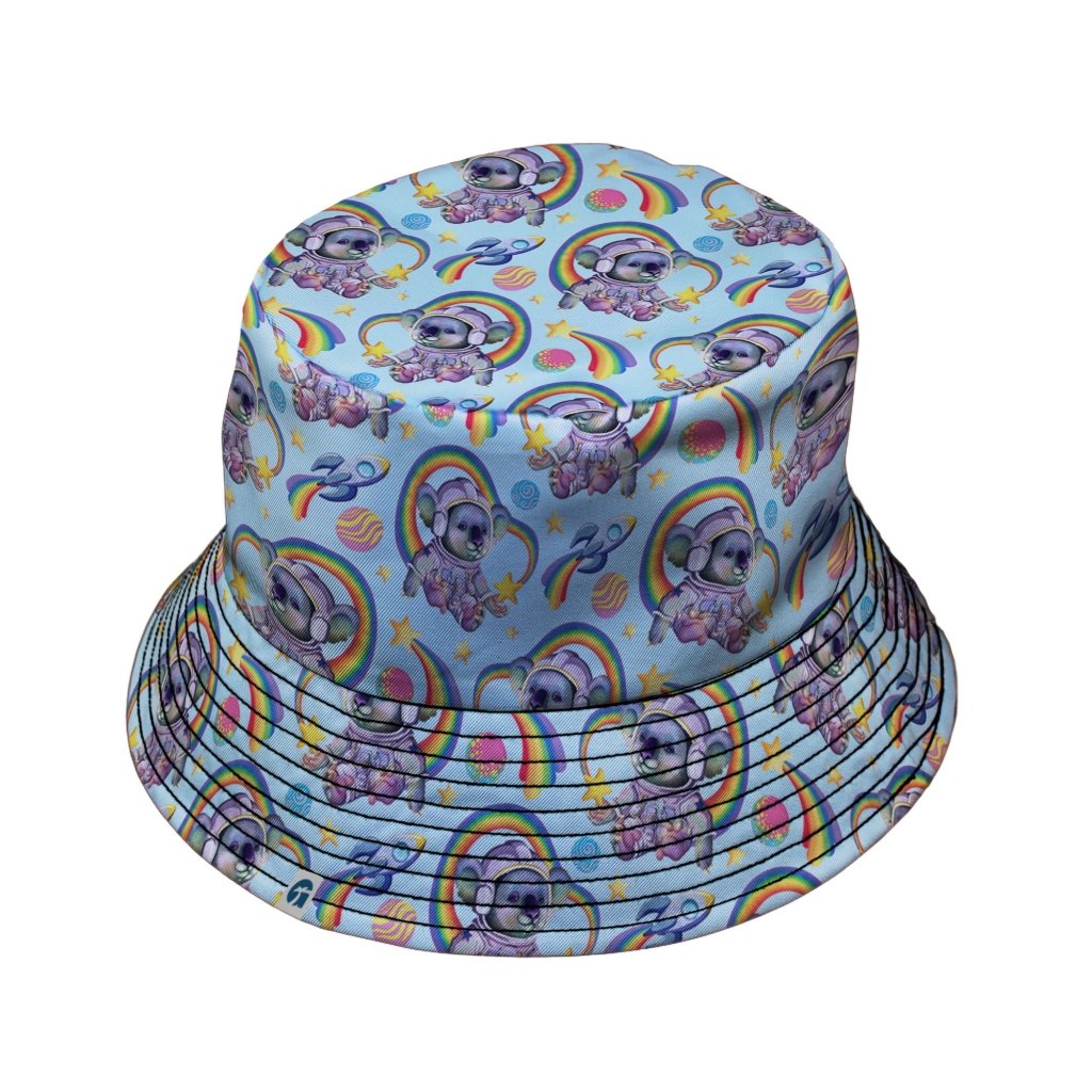 Space Koala Bucket Hat - M - Black Stitching - -