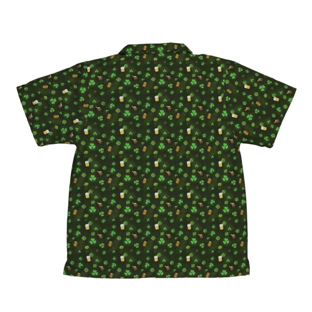 St. Patrick's Day Dnd Dice Youth Hawaiian Shirt - YXS - -