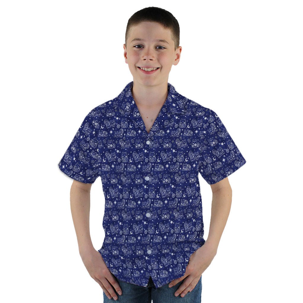 Star Cats Youth Hawaiian Shirt - YM - -