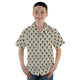 Stealth Fighters Tan Aviation Light Blue Youth Hawaiian Shirt - YM - -