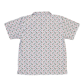 Sword and Hearts Video Game Youth Hawaiian Shirt - YXS - -