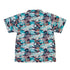 T Rex Bones Footprints Green Dinosaur Youth Hawaiian Shirt - YXS - -
