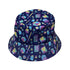 Tabletop RPG Weapons Items Purple Blue Dnd Bucket Hat - M - Black Stitching - -