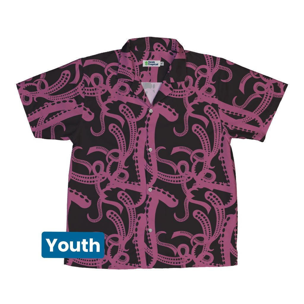 Tentacles of Cthulhu Youth Hawaiian Shirt - YXS - -