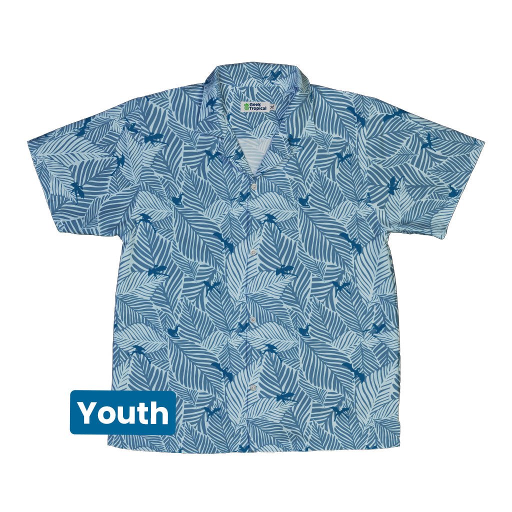 Tropical Dragons Youth Hawaiian Shirt - YXS - -