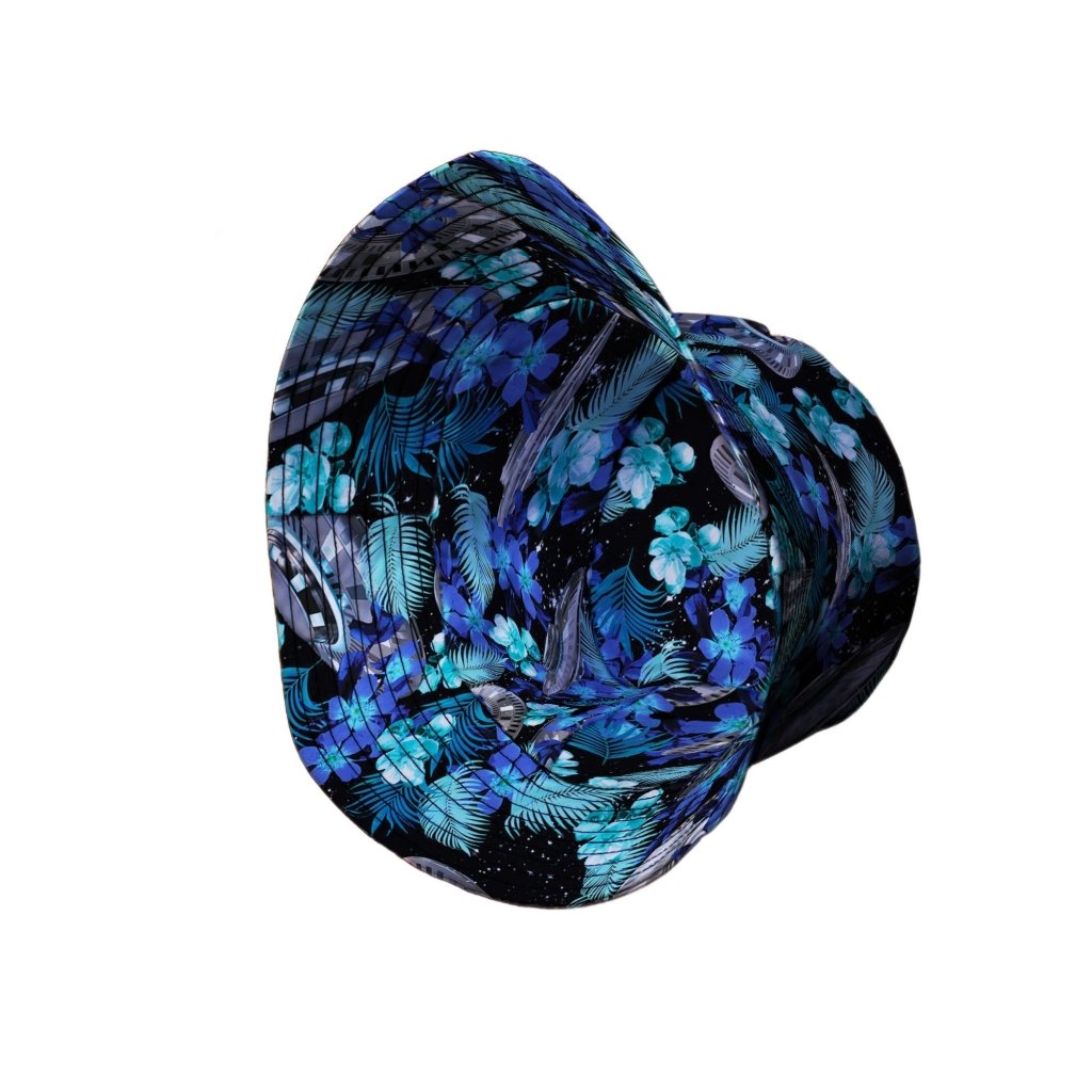 Tropical UFO Space Bucket Hat - M - Black Stitching - -