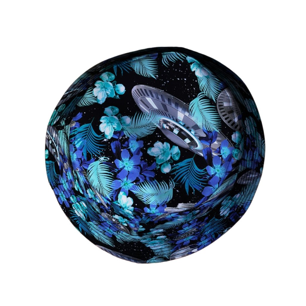 Tropical UFO Space Bucket Hat - M - Black Stitching - -