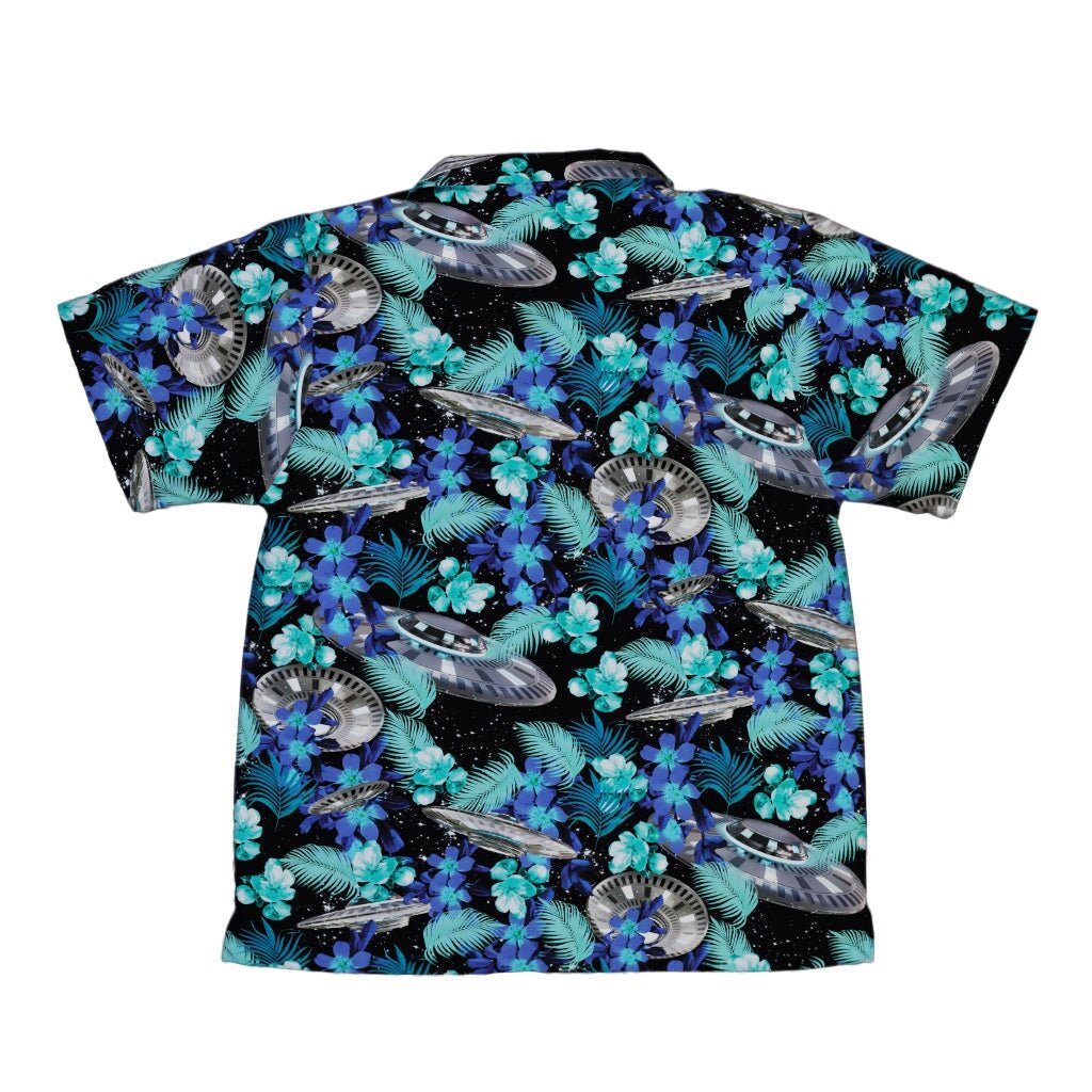 Tropical UFO Space Youth Hawaiian Shirt - YXS - -