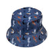 Video Game Cats Light Bucket Hat - M - Black Stitching - -