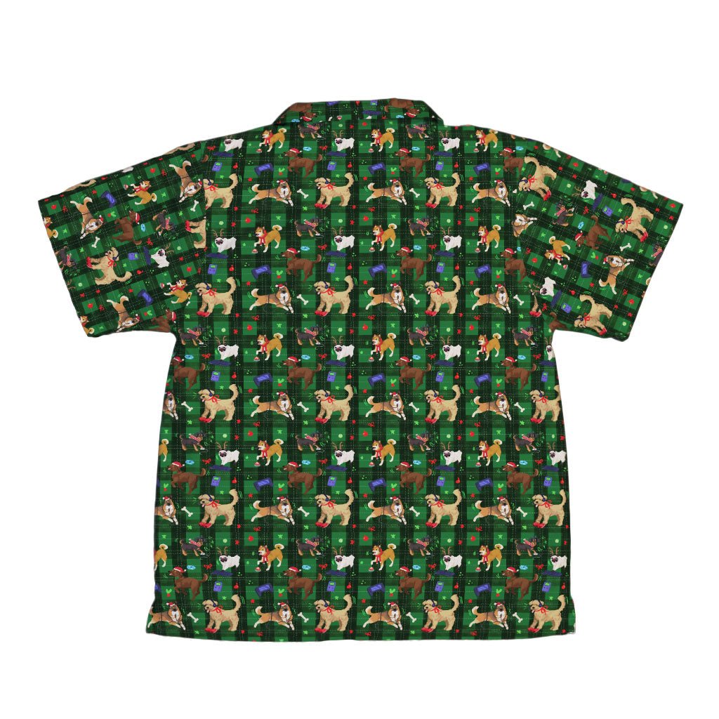 Video Game Dogs Christmas Youth Hawaiian Shirt - YXS - -