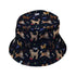 Video Game Dogs Dark Bucket Hat - M - Grey Stitching - -