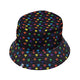Video Game LGBTQ+ Pride Hearts Bucket Hat - M - Black Stitching - -