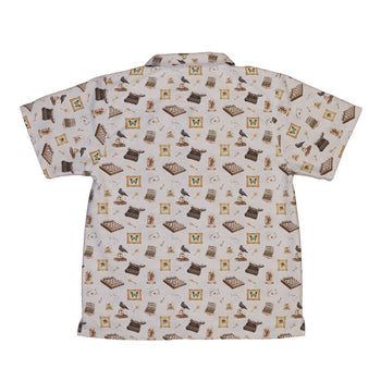 Vintage Gothic Library Youth Hawaiian Shirt - YXS - -