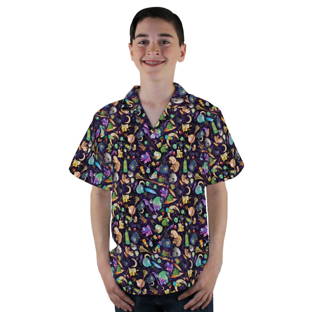 Witches Potion Brew Youth Hawaiian Shirt - YL - -