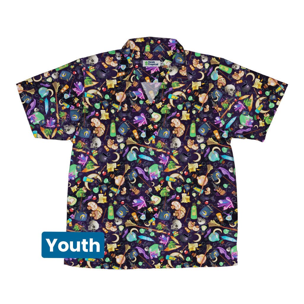 Witches Potion Brew Youth Hawaiian Shirt - YXS - -
